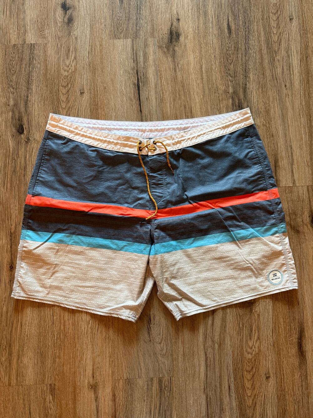Billabong Recycler Series Striped Swim Trunks Size 44